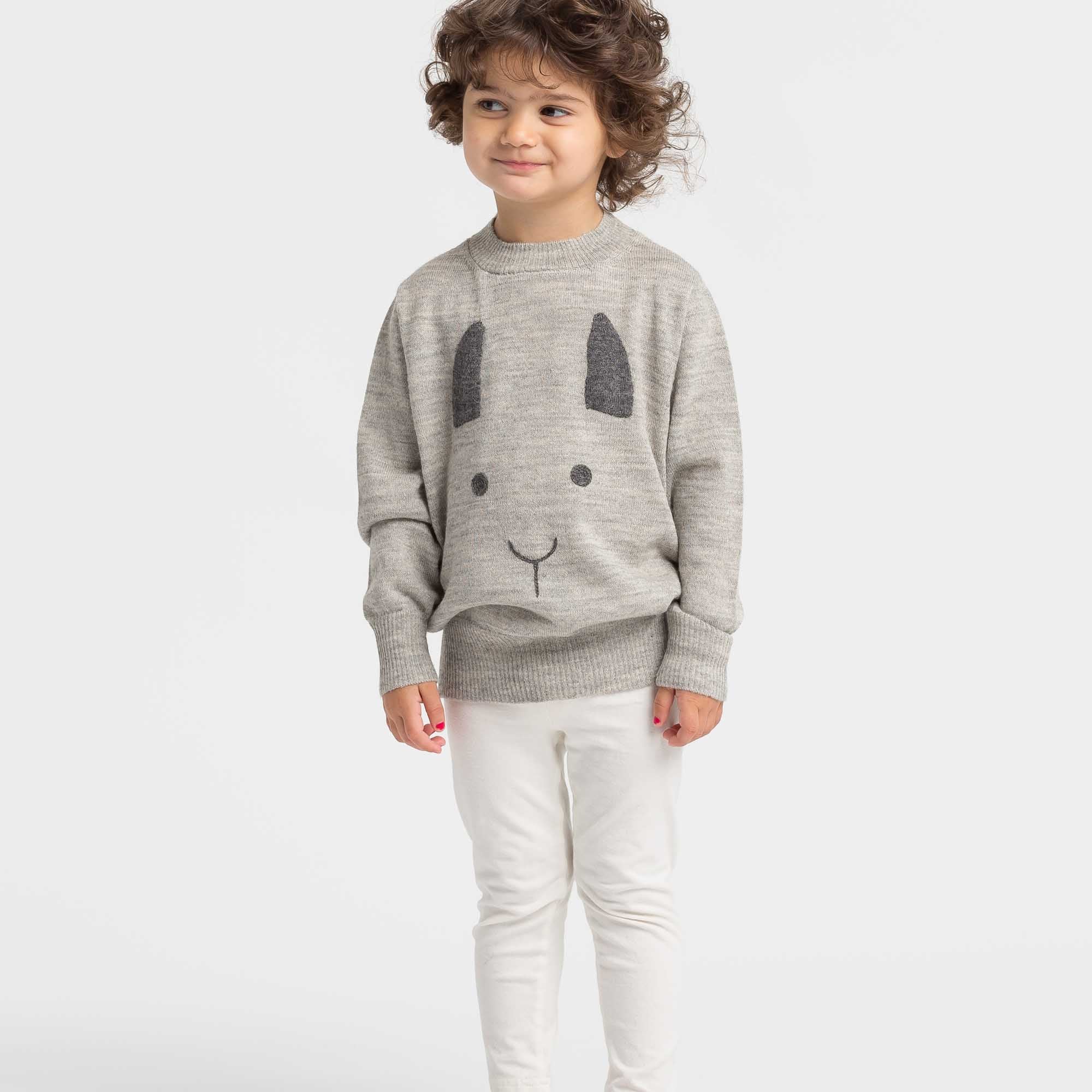 Kids | Mickey Sweater | Pearl Grey