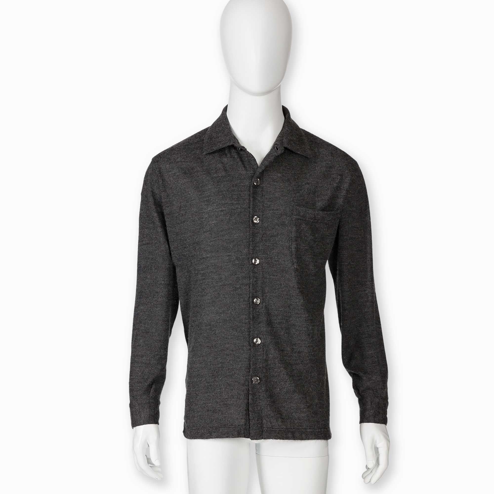 Men | Knit Shirt | Charcoal