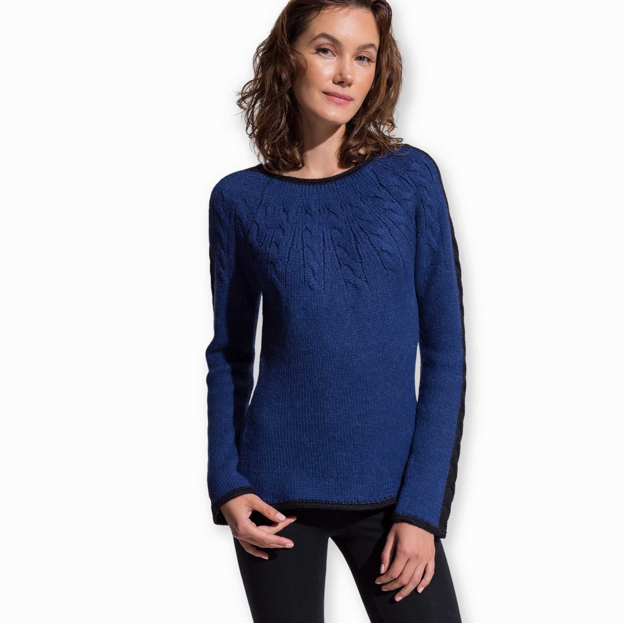 Women | Twiggy Sweater | Indigo / Black