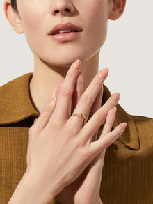 Cleo Snake Ring | 14K Gold on Brass | Cubic Zirconia