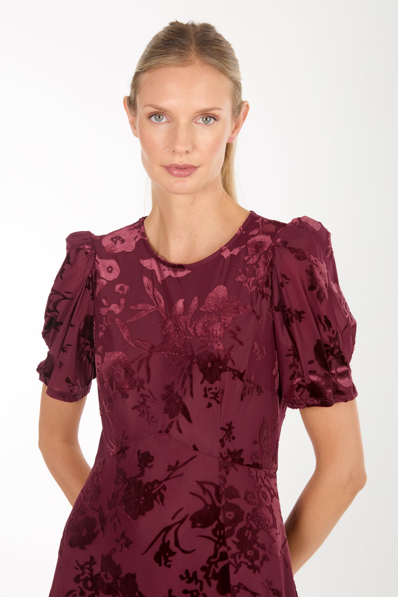 Fran Dress | Garnet Floral