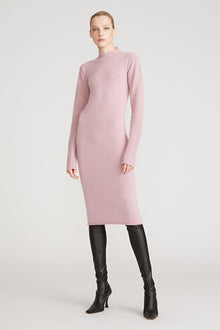 Halston | Brinkley Wool Cashmere Dress | Dusty Rose