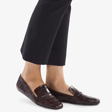 Women | Grace Loafer - Embossed Croc | Brown