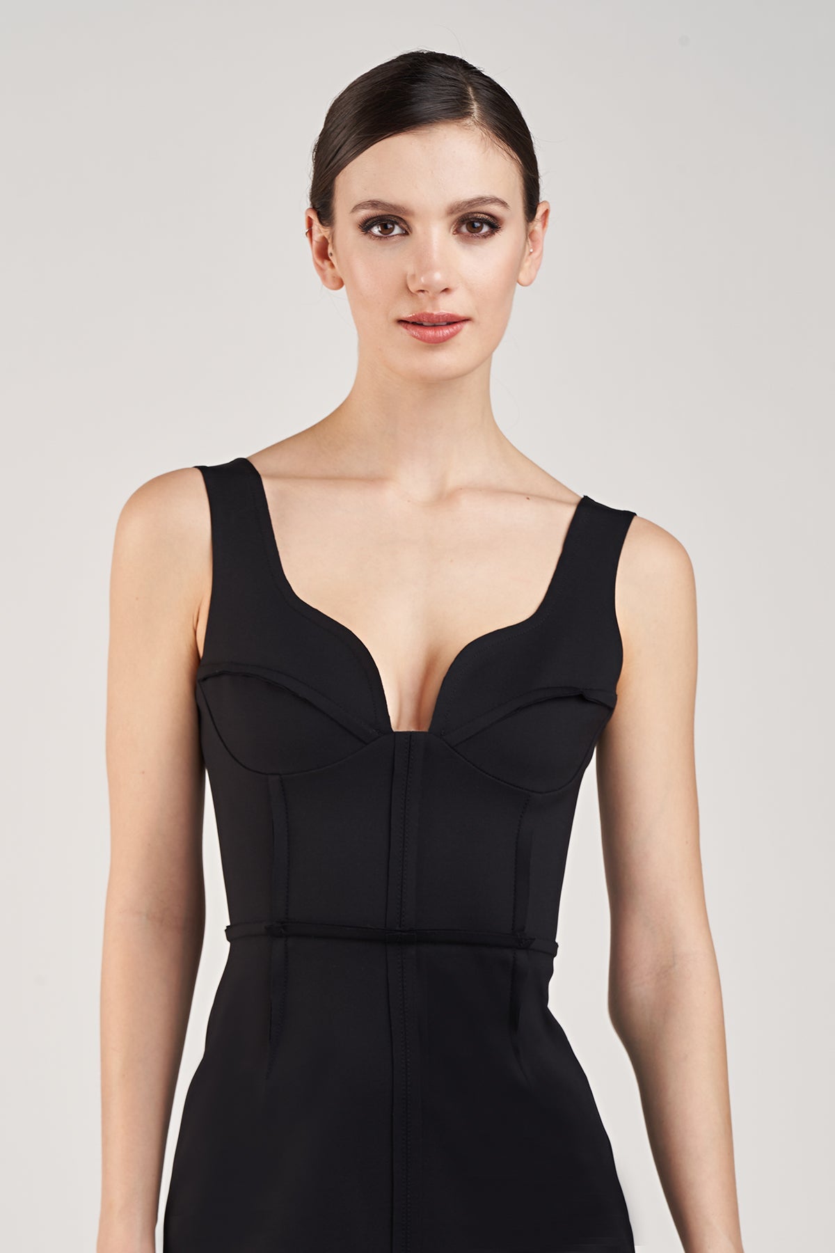 Halston | Maco Dress In Lt Wt Scuba | Black