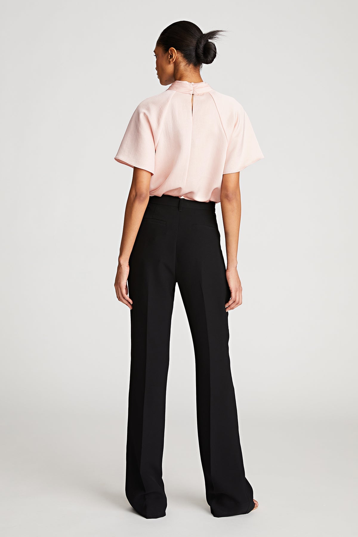 Halston | Nelia Top In Double Satin | Rose