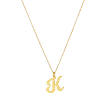 The Signature Script Pendant Necklace | 18KT Gold Vermeil