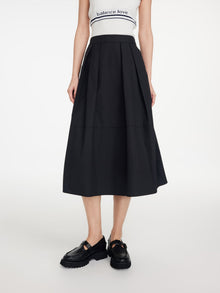 A-Line Midi Skirt | Black