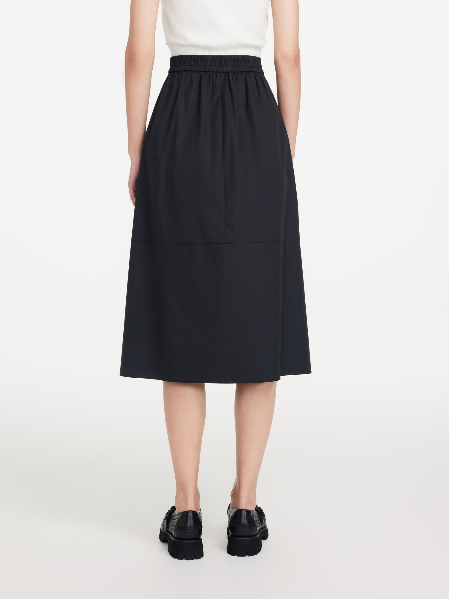 A-Line Midi Skirt | Black