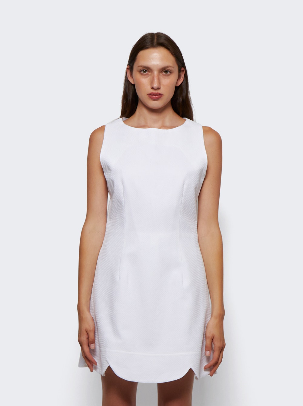 Women | Lisa Marie Fernandez | Scallop Mini Dress With Shorts