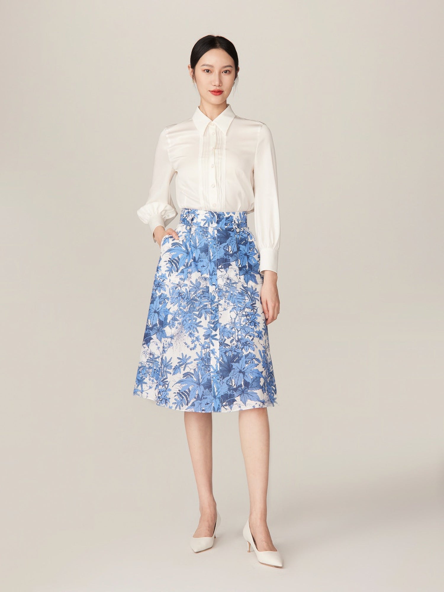Printed Dress | Blue