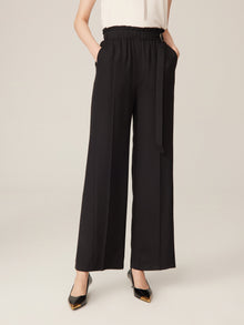 Straight Wide Leg Pant | Black