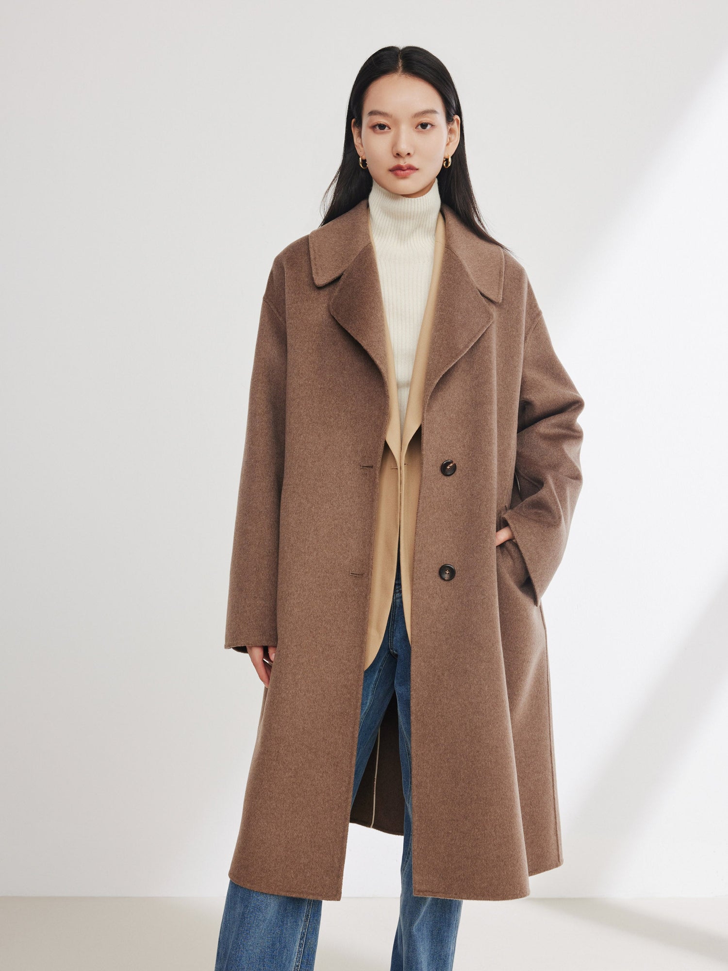 Cashmere Coat Coat | Brown