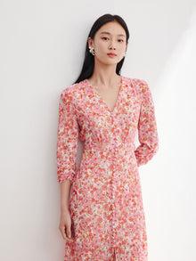 Mulberry Silk Dress | Pink