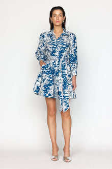 Emi Dress | Navy Lotus