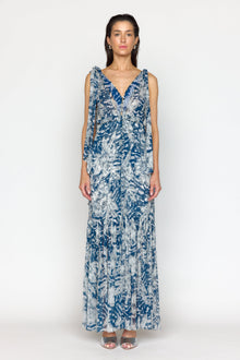 Misha Dress | Navy Lotus