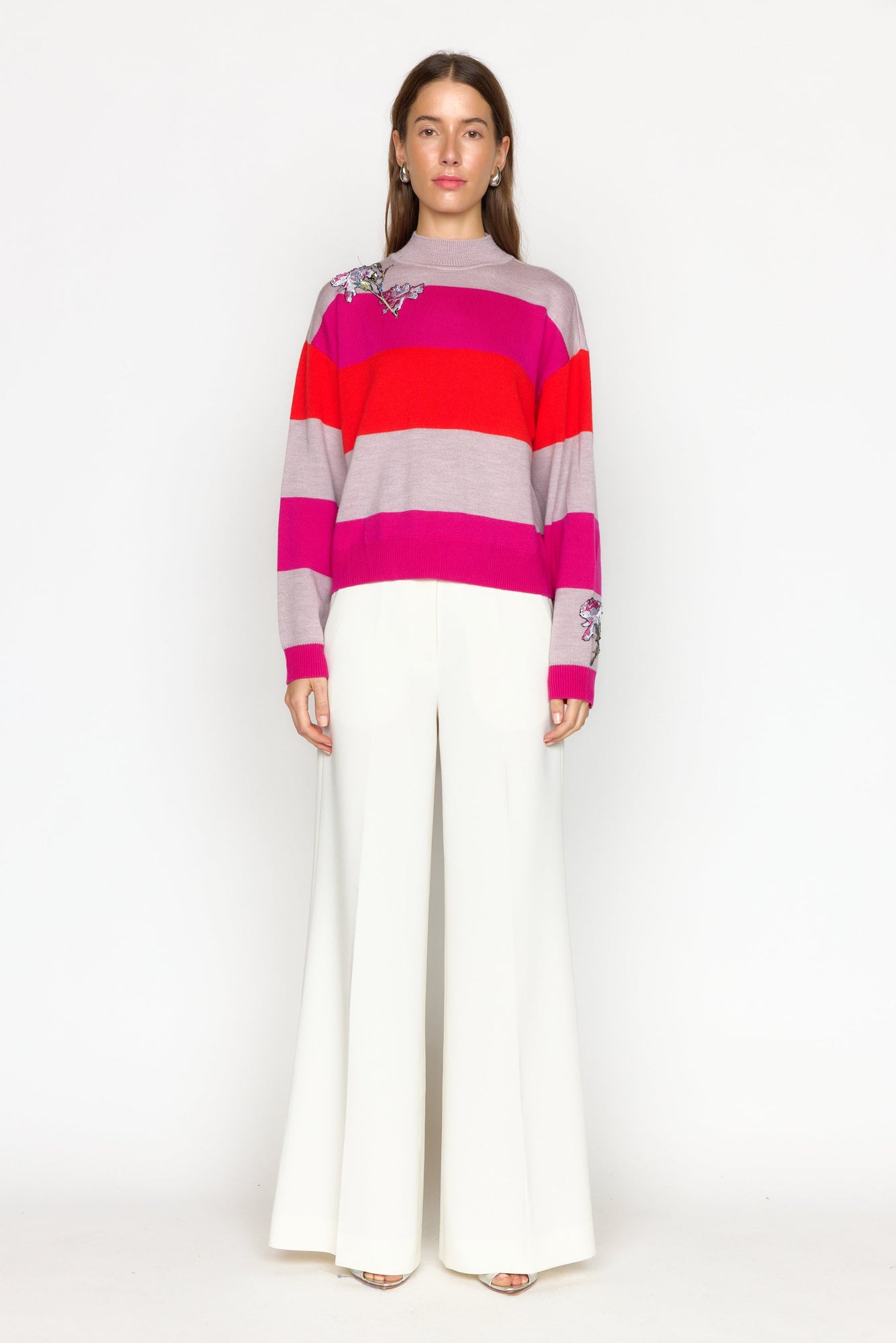 Bianca Sweater | Pink Stripe