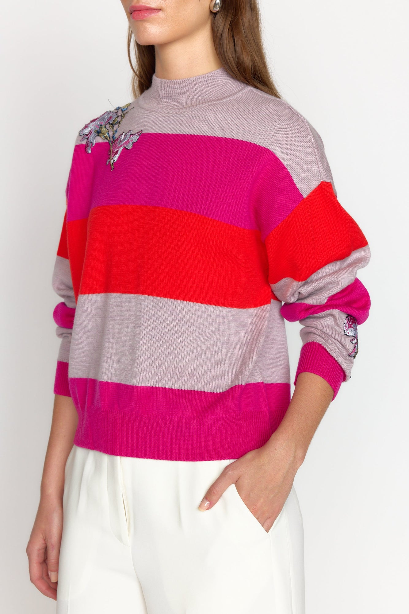 Bianca Sweater | Pink Stripe
