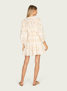 Lorien Dress | Antique Creme x Gold Print