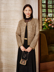 Fitted Wool Coat | Golden