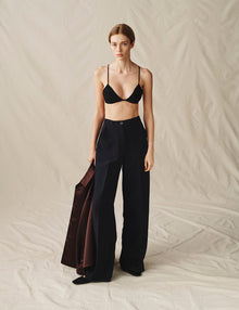 Womens | The Knit Triangle Bra | Black