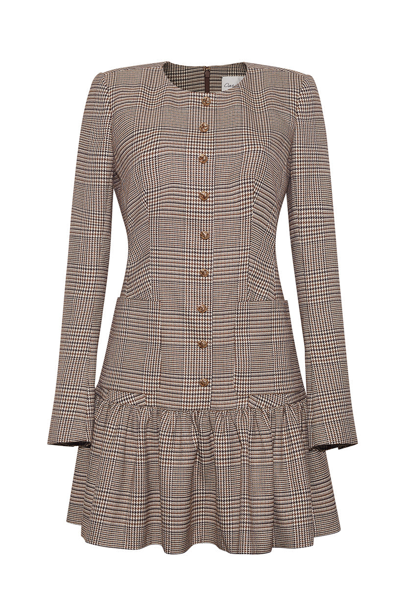 Adams Dress | Glen Hound Plaid