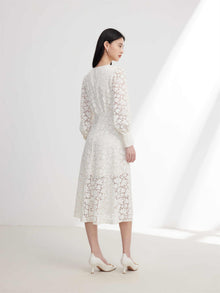 Lace Dress | White