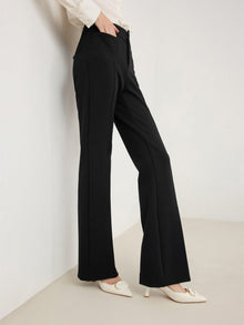Comfortable Flared Trousers | Black