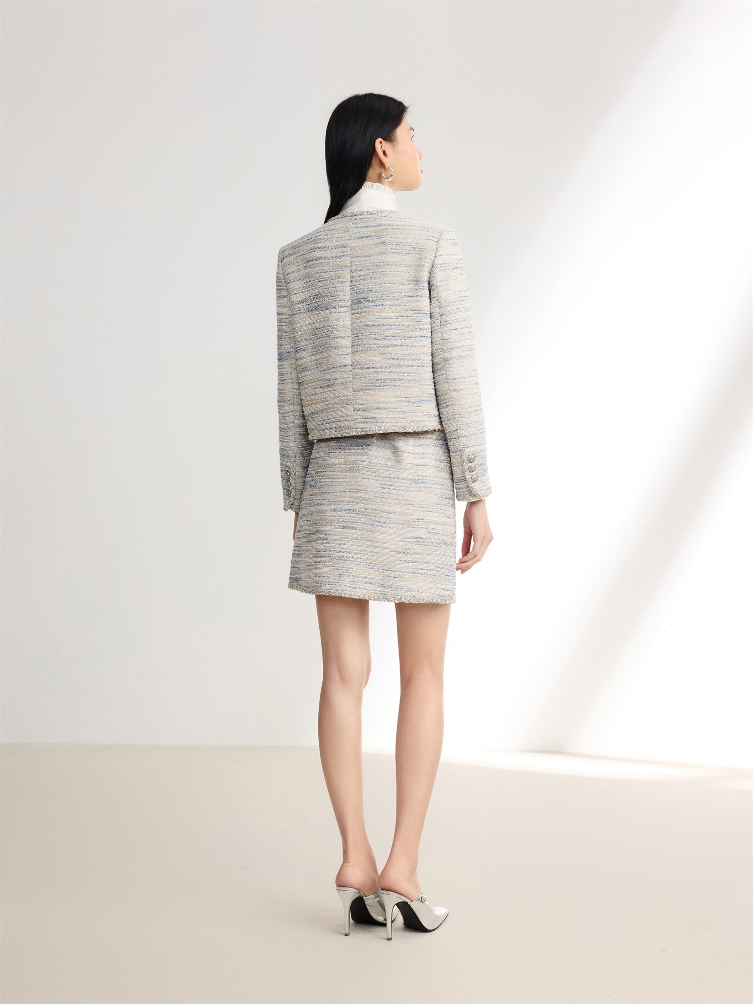 Haipai Chic Tweed Jacket | Blue