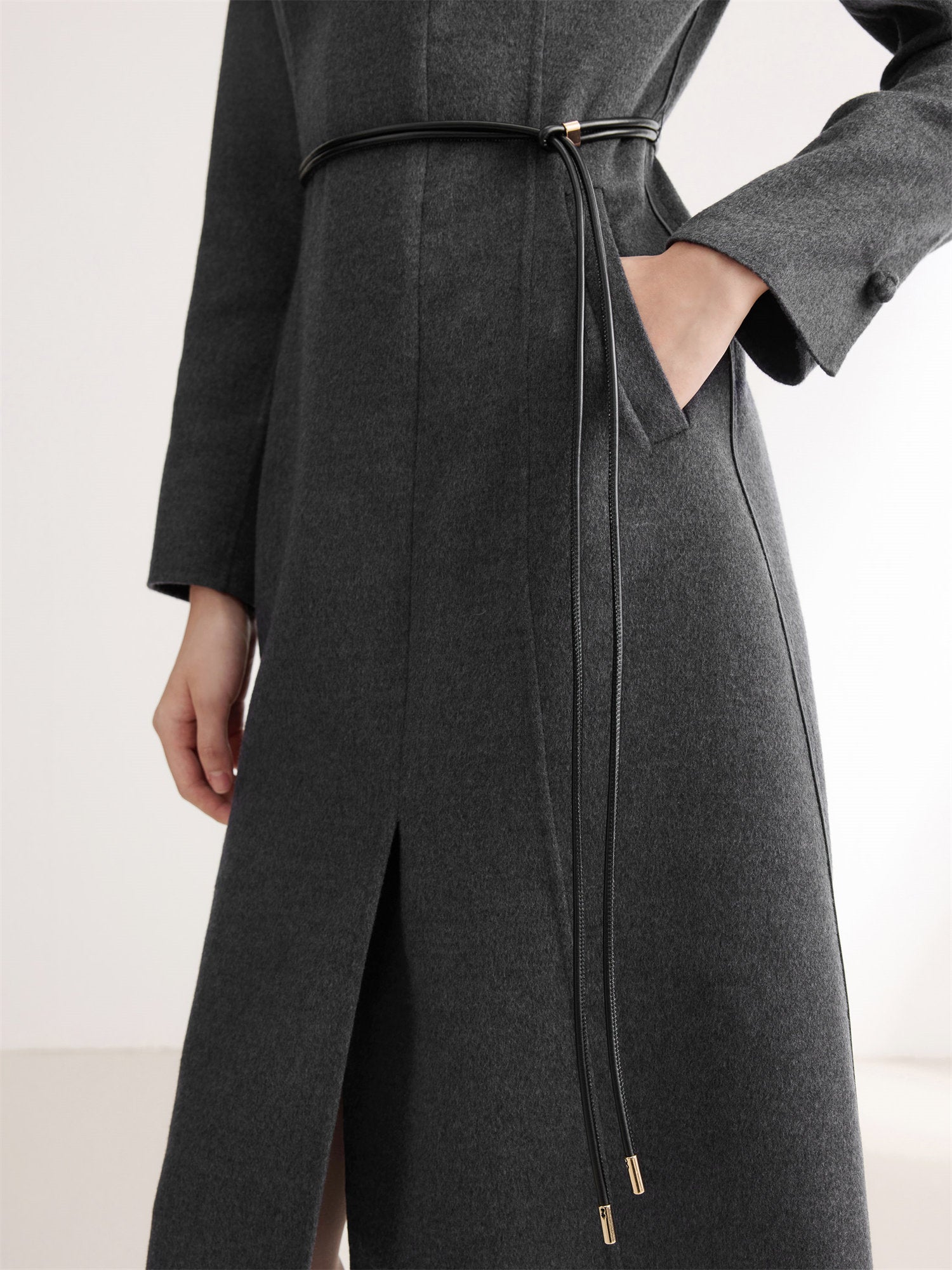 Double-Sided Wool Coat | Grey
