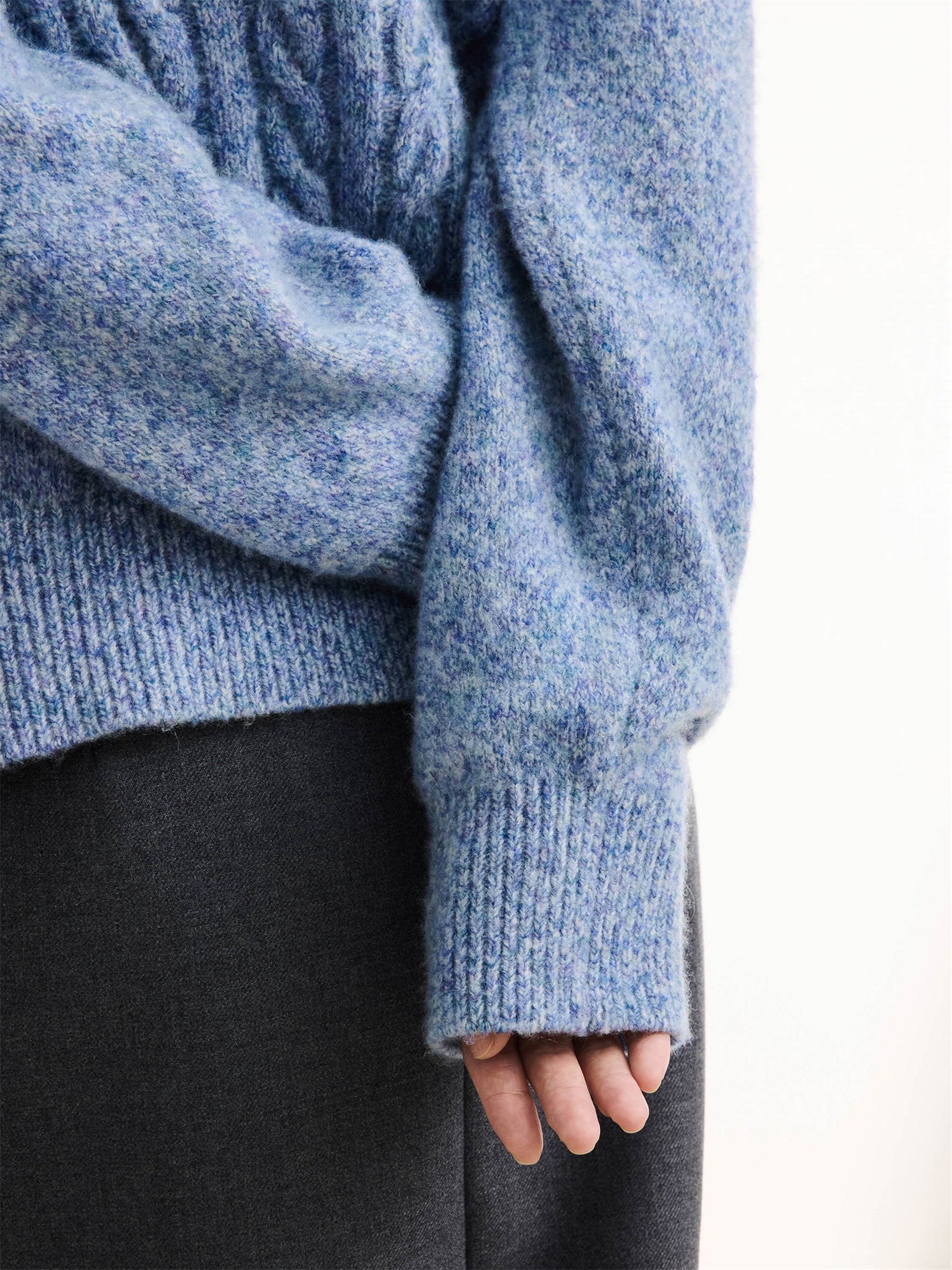 Cable Knit Pullover | Blue