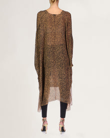 Halston | Reyna Leopard Kaftan | Caramel Leopard Print