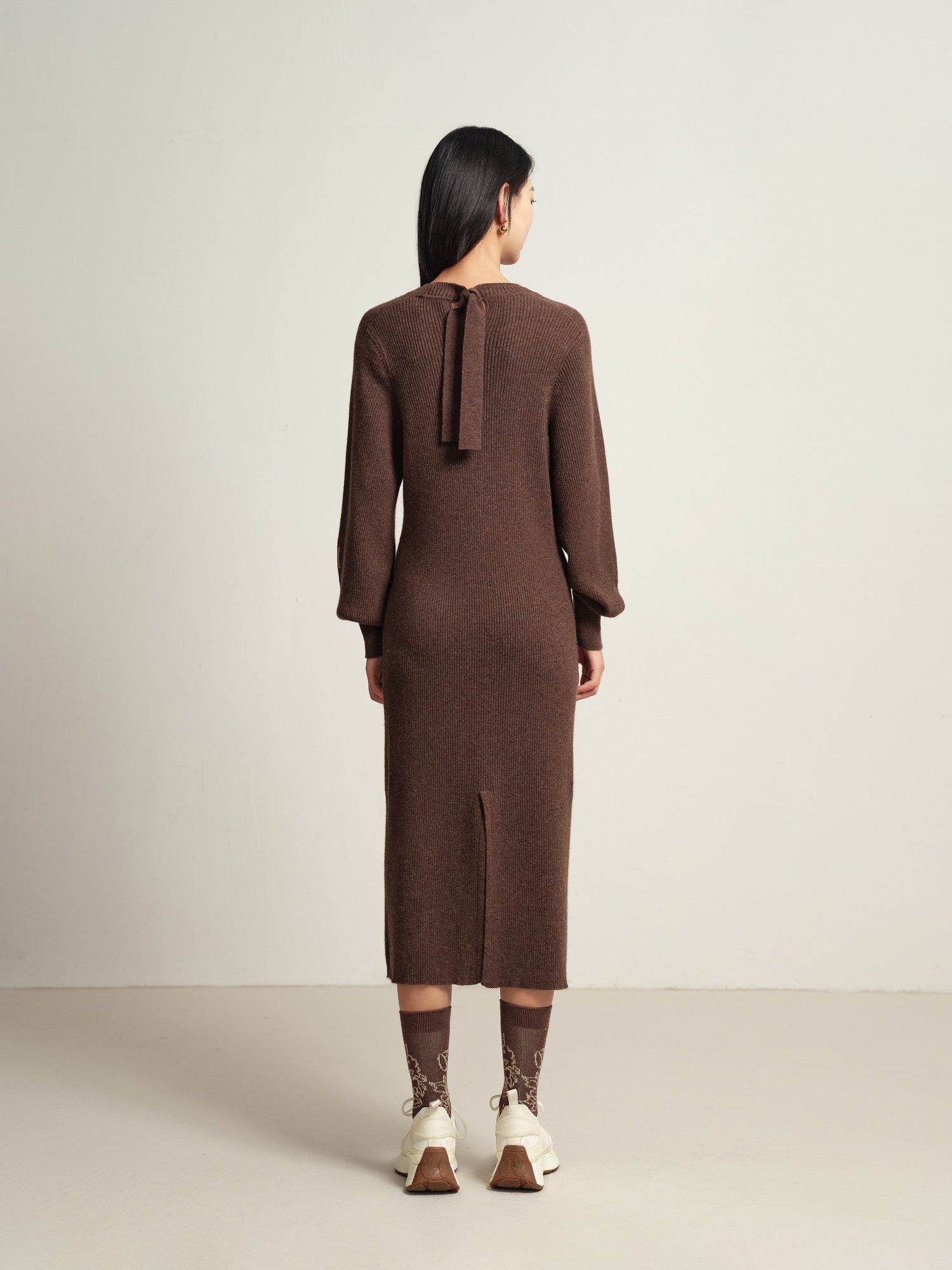 Knit Dress | Brown