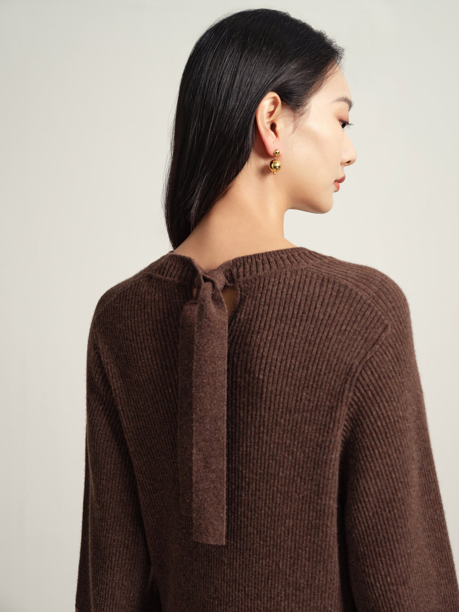 Knit Dress | Brown