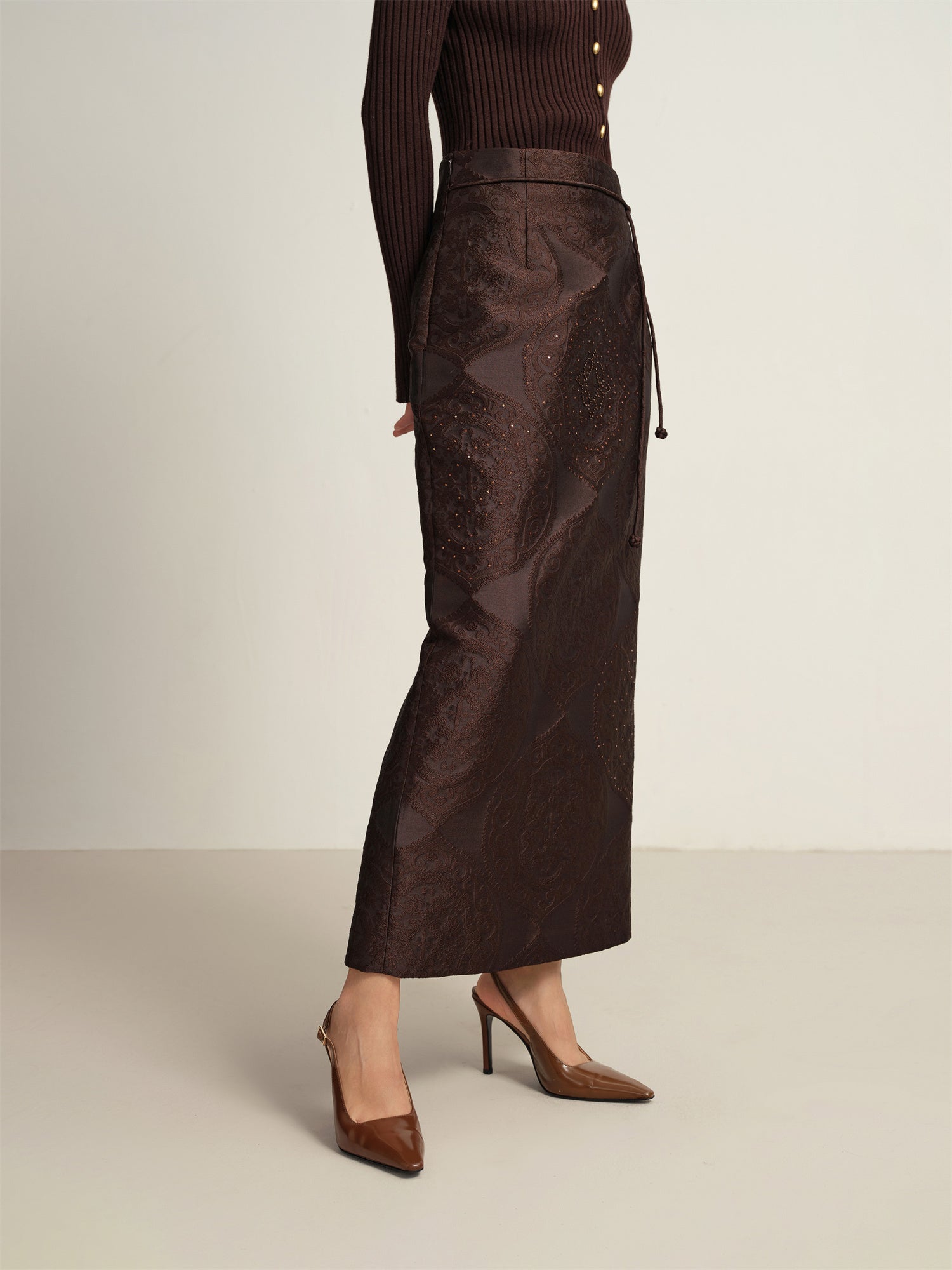 Maxi Skirt | Brown