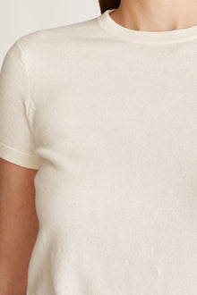 Halston | Serena Sweater T-Shirt | Eggshell