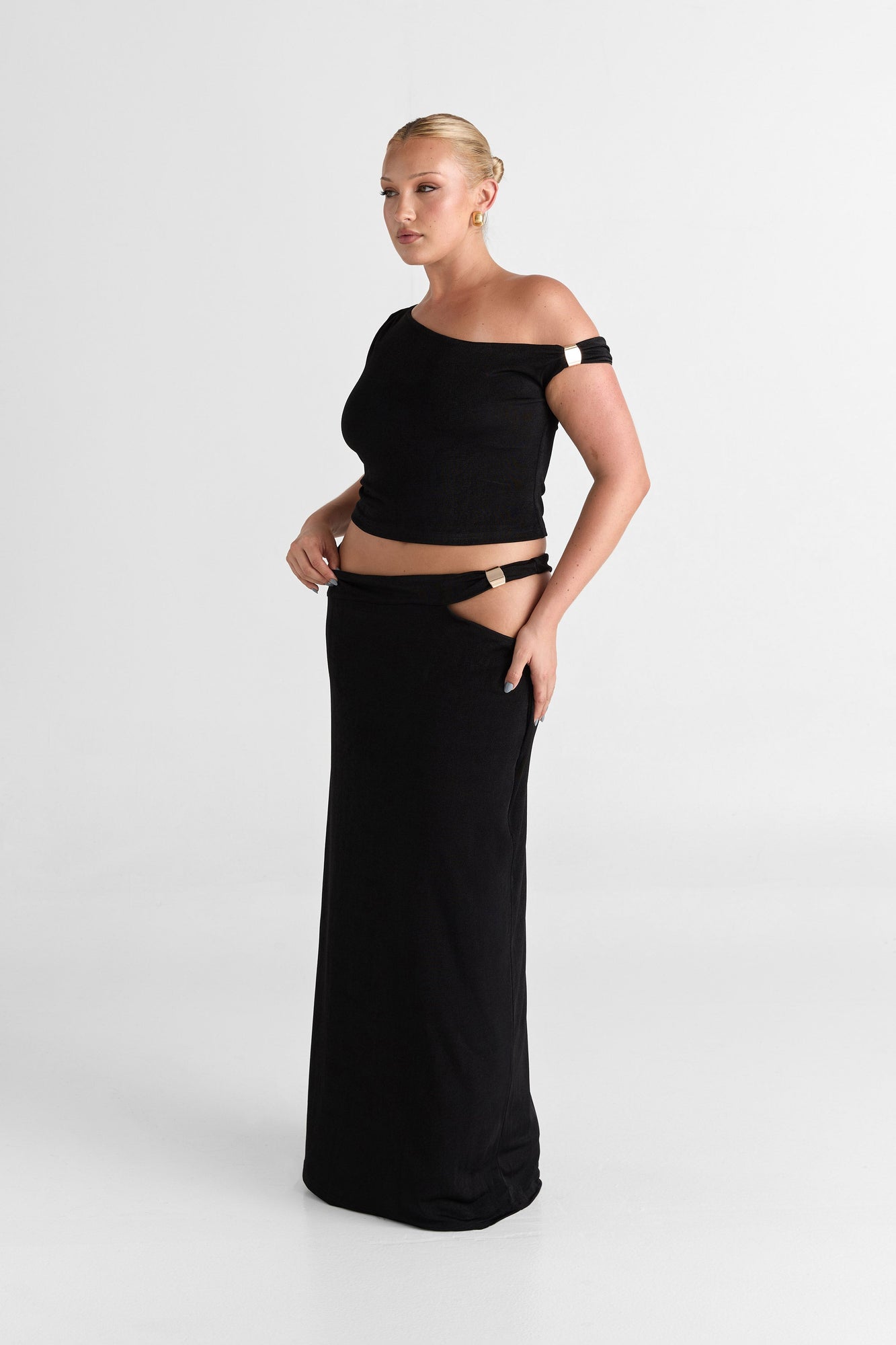 Lilah Maxi Skirt | Black