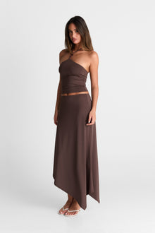 Lyra Maxi Skirt | Chocolate