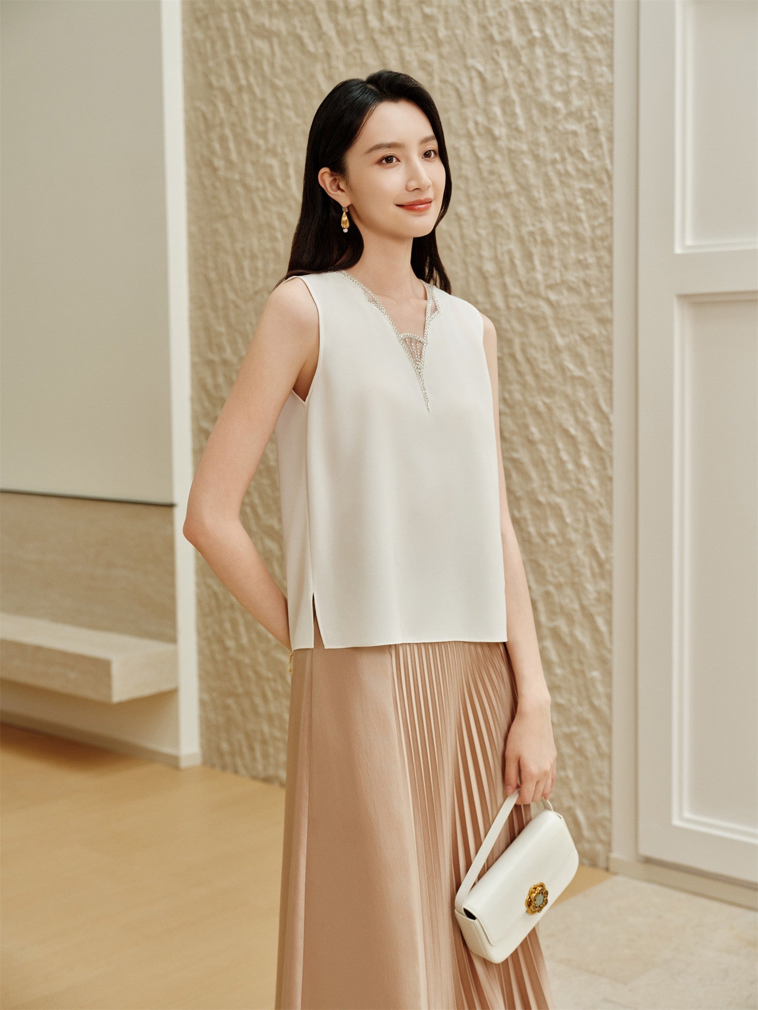 Mulberry Silk Camisole | White