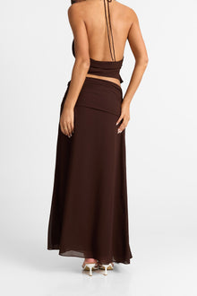 Nova Maxi Skirt | Chocolate