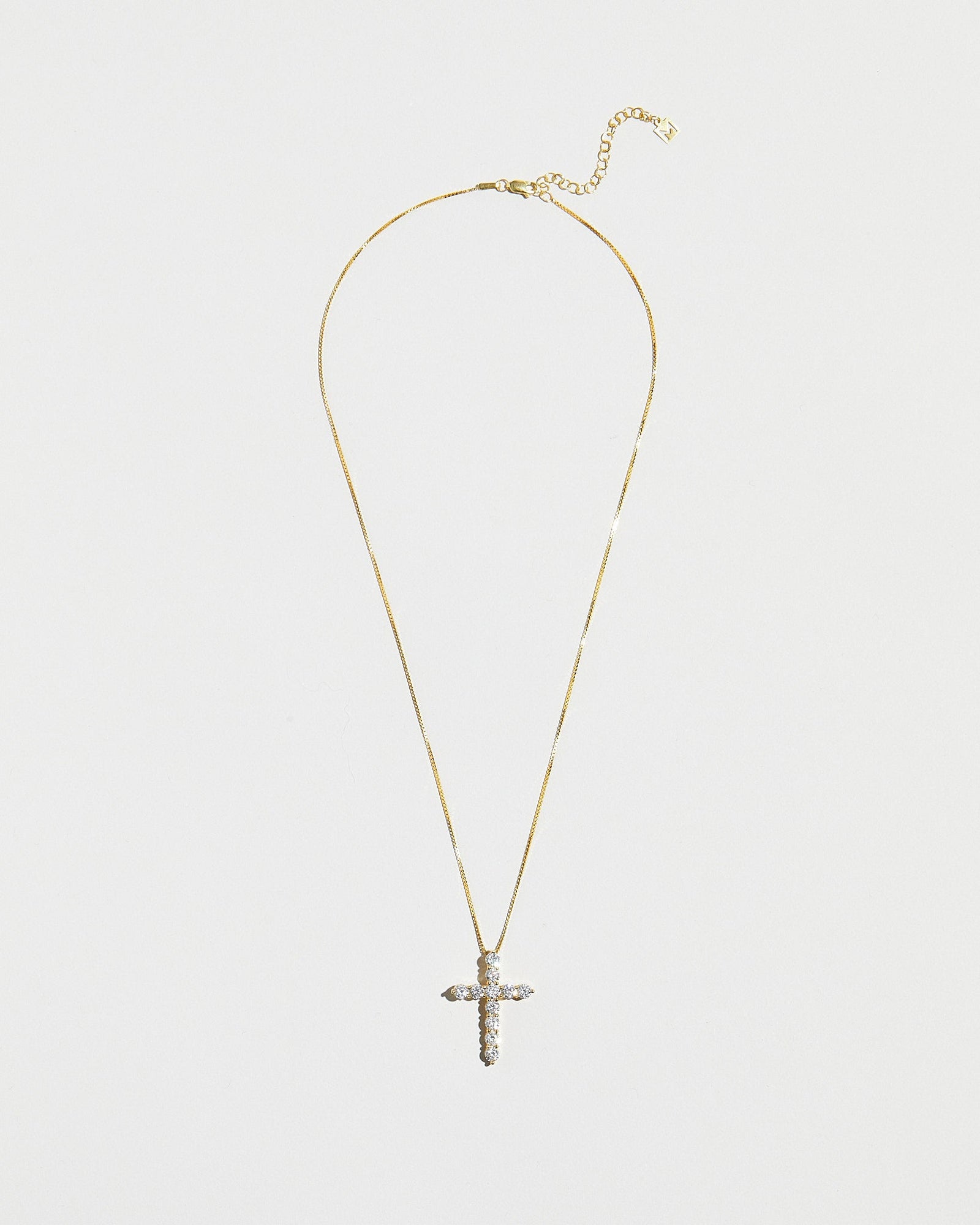 The Bella Pave Cross Pendant | Gold
