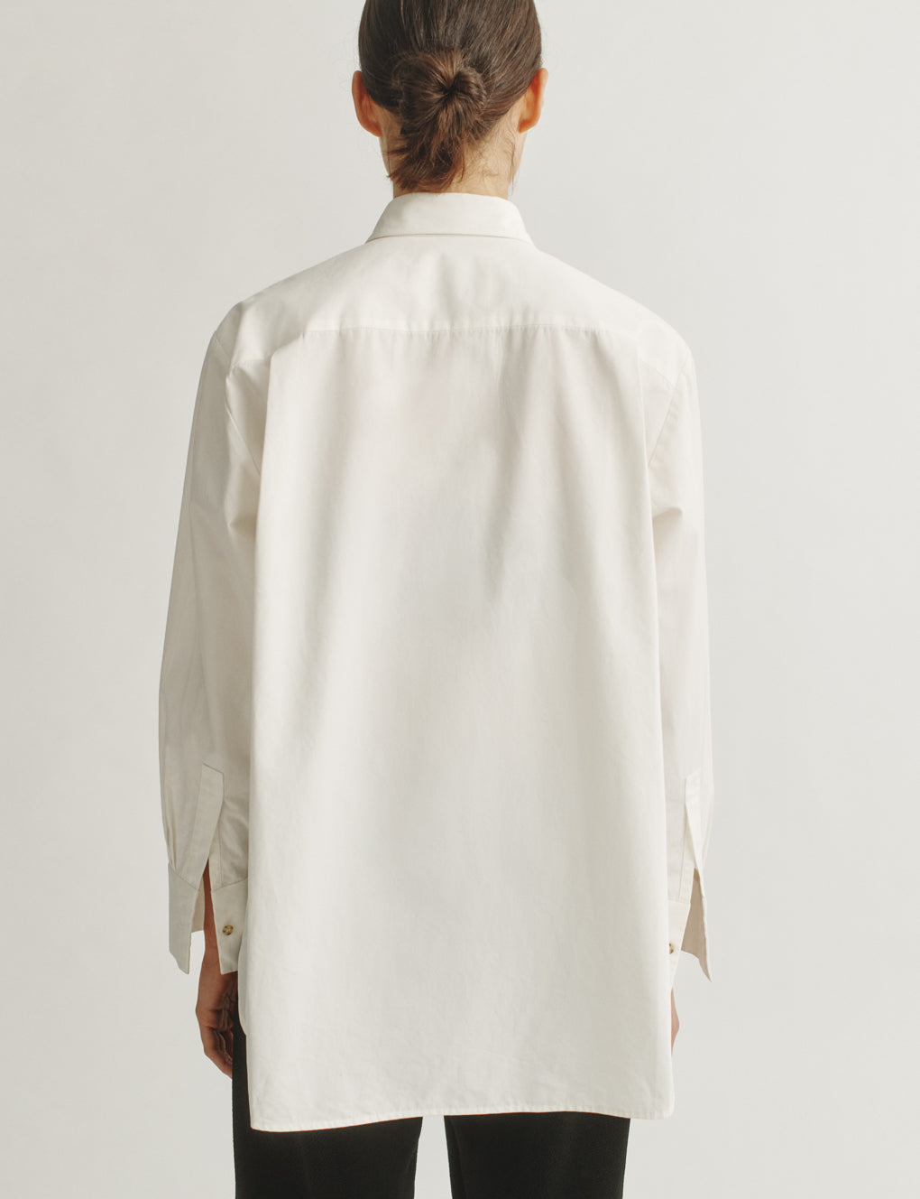 Womens | The Cocoon Shirt in Cotton Poplin | Cream