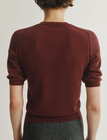 Womens | The Dez Sweater in Wool and Cashmere | Dark Wine