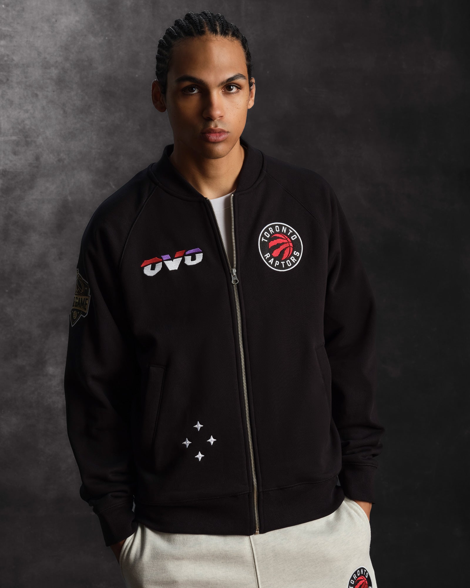Mens | NBA Toronto Raptors Fleece Jacket | Black