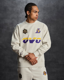 Mens | NBA Los Angeles Lakers Crewneck | Pearl Grey