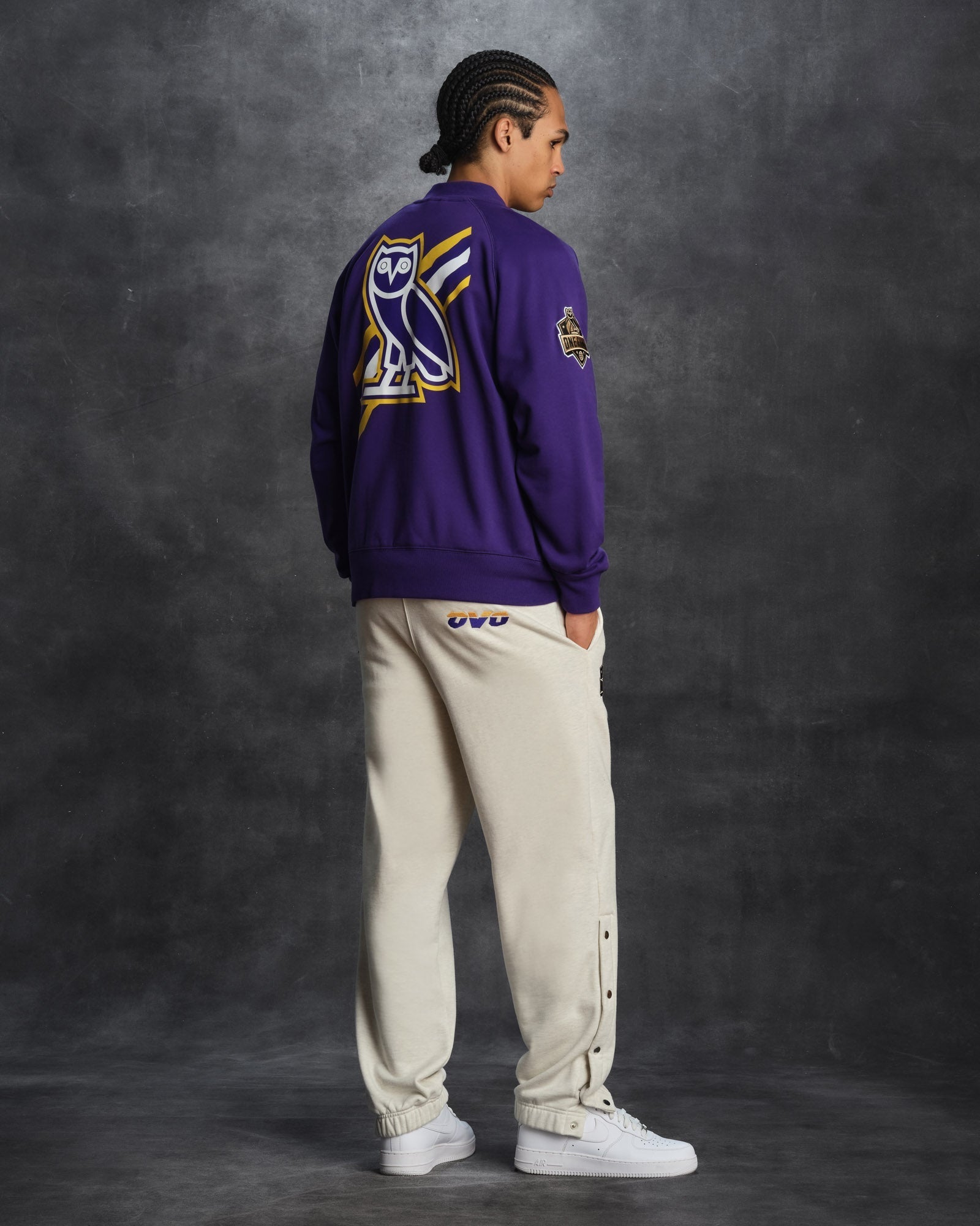 Mens | NBA Los Angeles Lakers Fleece Jacket | Purple