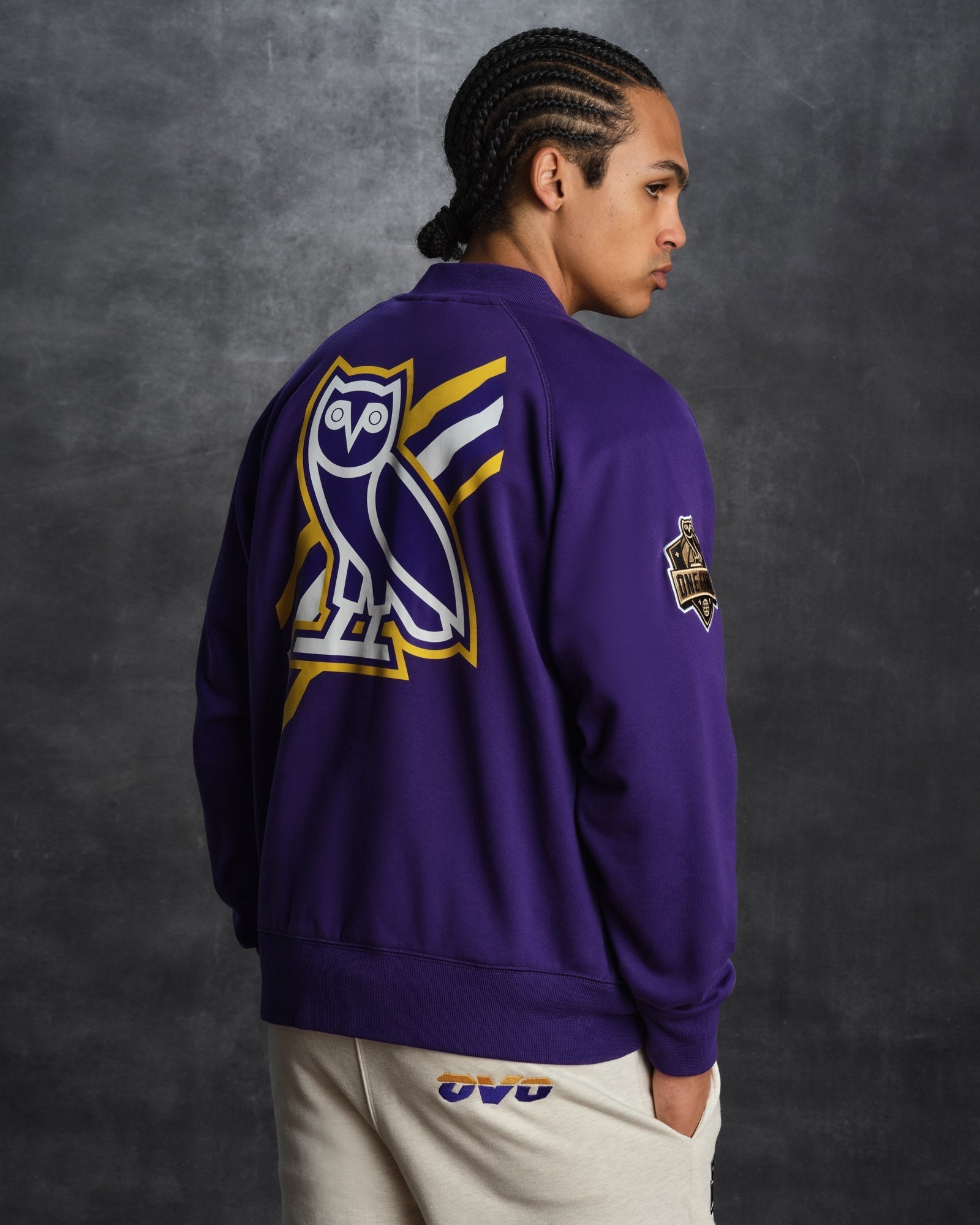 Mens | NBA Los Angeles Lakers Fleece Jacket | Purple