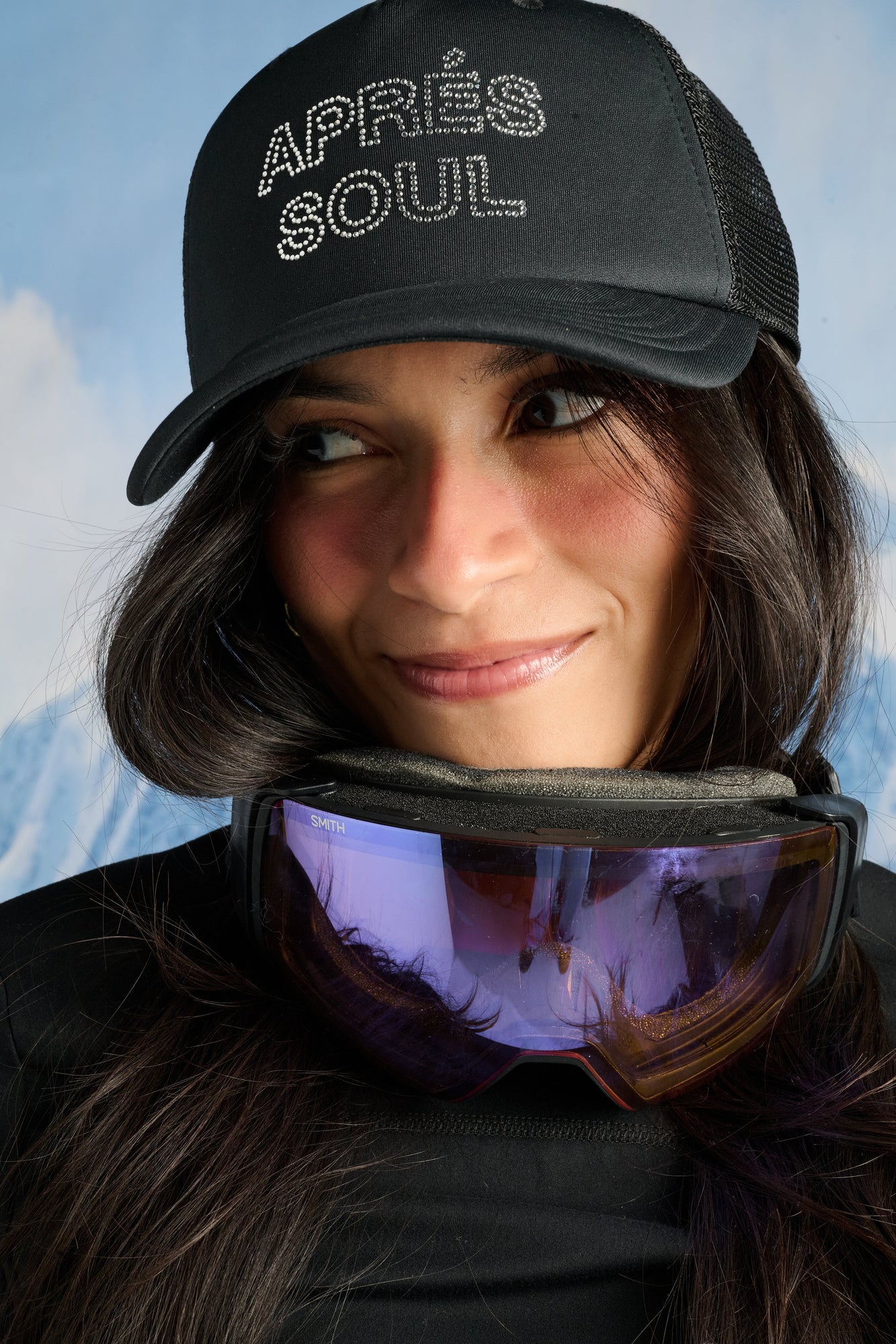 Soul by SoulCycle | Apres Soul Rhinestone Trucker | Black