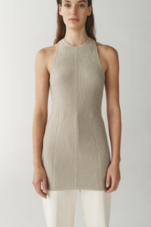 Womens | The Silo Top in Striated Silk | Carbon