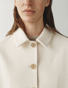 Womens | The Quarry Jacket in Washed Canvas | Chalk