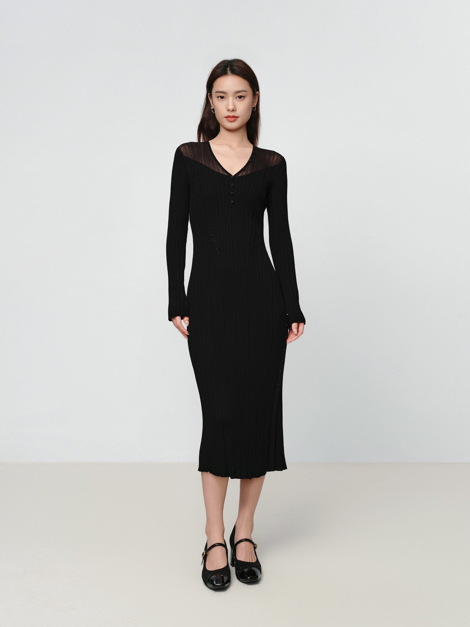Acetate Dress | Black